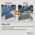 thumbnail image 4 of Dulepax Second Generation RV Awning Side Shade 9'X7'Improves Shadew and Privacy Universal Awning Shade Screen with Complete Kits Black, 4 of 7