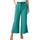 thumbnail image 2 of Pincandy Women's Solid Color Casual Loose Wide Leg Pants - Elastic Waist with Drawstring & Pockets, Casual Style for Daily Wear, 2 of 7