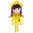 thumbnail image 2 of Kawaii Stuffed Soft Flower Girl Plush Toy Doll Girls Gift , 18 Inch ( Yellow ), 2 of 4