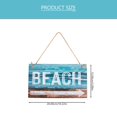 thumbnail image 3 of Wooden Beach Sign Hanging Beach Sign for Beach House Wood Craft Sign Decor, 3 of 6