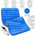 thumbnail image 5 of Geniani XL Double-Sided Electric Heating Pad for Back Pain & Cramps Relief – Heat Pad with 6 Heat Settings, Auto Shut Off, Ultra-Soft Machine Washable Fabric for Everyday Comfort (12"×24", Blue), 5 of 9