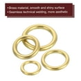 thumbnail image 3 of Uxcell O Ring Buckle 16mm/0.63", Brass Seamless Welded Circle Loop 3.8mm Thickness for Luggage Webbing Craft DIY, 3 of 5