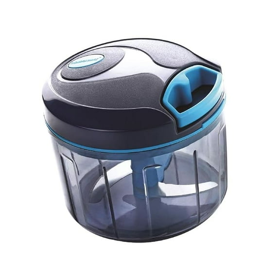 Signoraware Multipurpose Manual Vegetable, Dry Fruit and Onion Handy Chopper and Quick Cutter with 3 Stainless Steel Blade, 725ml, Cocoa Grey, Big Size