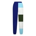thumbnail image 6 of Fashion Sweatpants For Women Casual Color Blocked Printed Drawstring Loose Blue Jogger Sweatpants S-2XL, 6 of 6