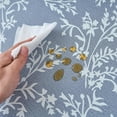 thumbnail image 5 of Round Fitted Vinyl Tablecloth with Flannel Backing, Elastic Edge Waterproof Table Cloth Plastic Table Cover for Indoor & Outdoor, 5 of 6