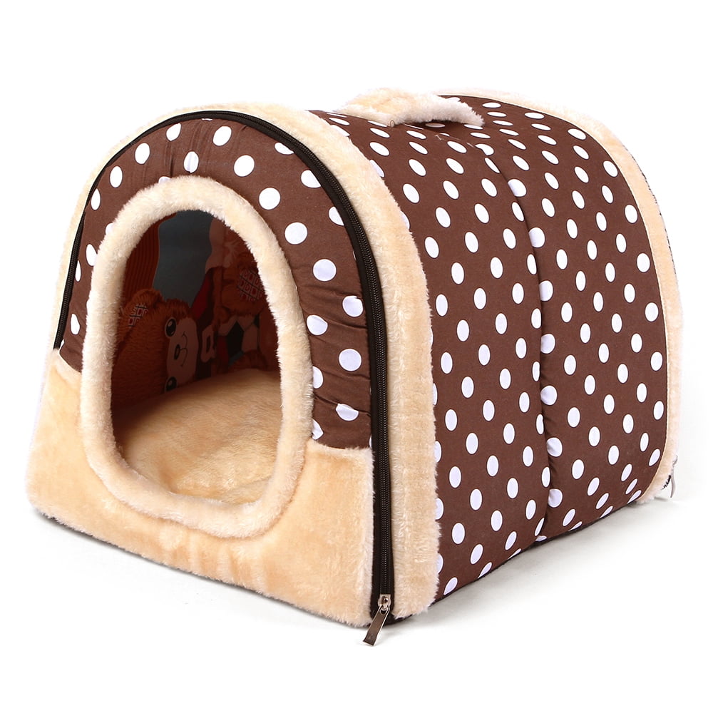 Pet Dog Bed Pet Bed Pet Mat Kennel Bed with Warm Cotton Cushion Warm