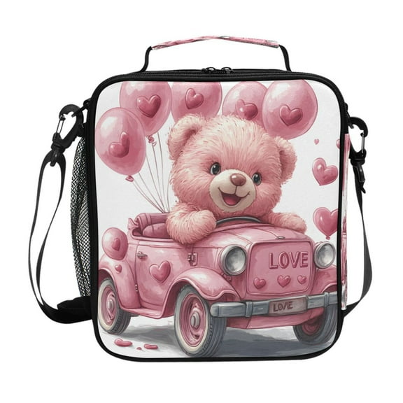 ALAZA Cute Bear Lunch Box Insulated Lunch Bag Reusable Thermal Cooler Tote School Picnic