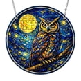 thumbnail image 3 of AZXY Owl Acrylic Suncatcher Window Hanging, 7.87 Inch Stained Glass Art Ornament, Crystal Sun Catcher Indoor Outdoor Garden Patio Wall Decor Gift, 3 of 6