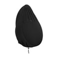 thumbnail image 4 of Garden Patio Hanging Chair Cover Black with Zipper Adjustable Drawstring Multifunctional Sturdy Foldable 210D Oxford Fabric 200x230cm, 4 of 10