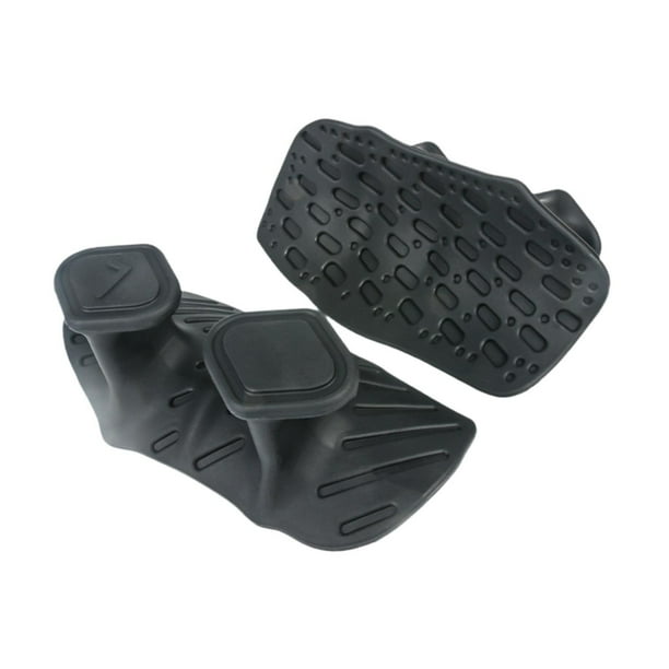 2 piezas de agarres para levantamiento de pesas, agarres de mano para gimnasio, almohadillas flexibles para barra de pesas, palma de mano Negro
