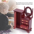 thumbnail image 4 of GLOGLOW Muebles de Casa de Mu?ecas en Miniatura, Tocador de Madera Vintage Modelo de Muebles de Simulación para Accesorios de Casa de Mu?ecas 1:12(#1) dormitorio de Higoodz juguetes de los niños, 4 of 5