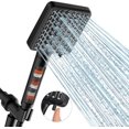 thumbnail image 1 of Filtered Shower Head Black - 6 Modes High Pressure Handheld Shower Head with Filter, Detachable Handheld Showerhead Set with 59 inch Stainless Steel Hose, 1 of 6
