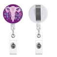 thumbnail image 3 of Retractable Badge Holder Reel With Uterus Print For Nurse Doctor ID Card Chain, 3 of 7