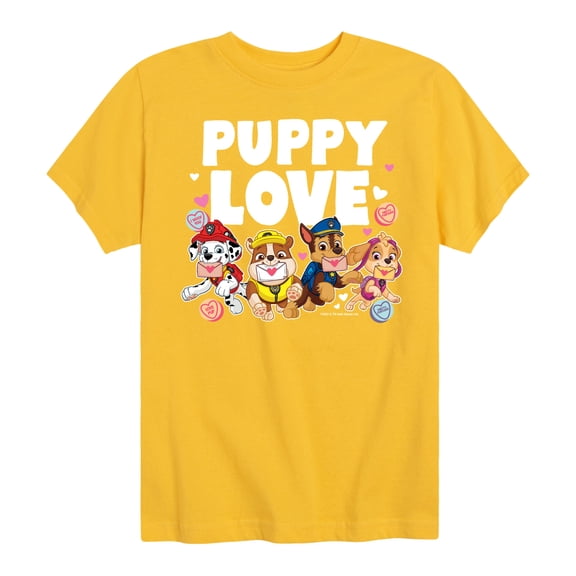 Paw Patrol - Puppy Luv - Toddler And Youth Short Sleeve Graphic T-Shirt