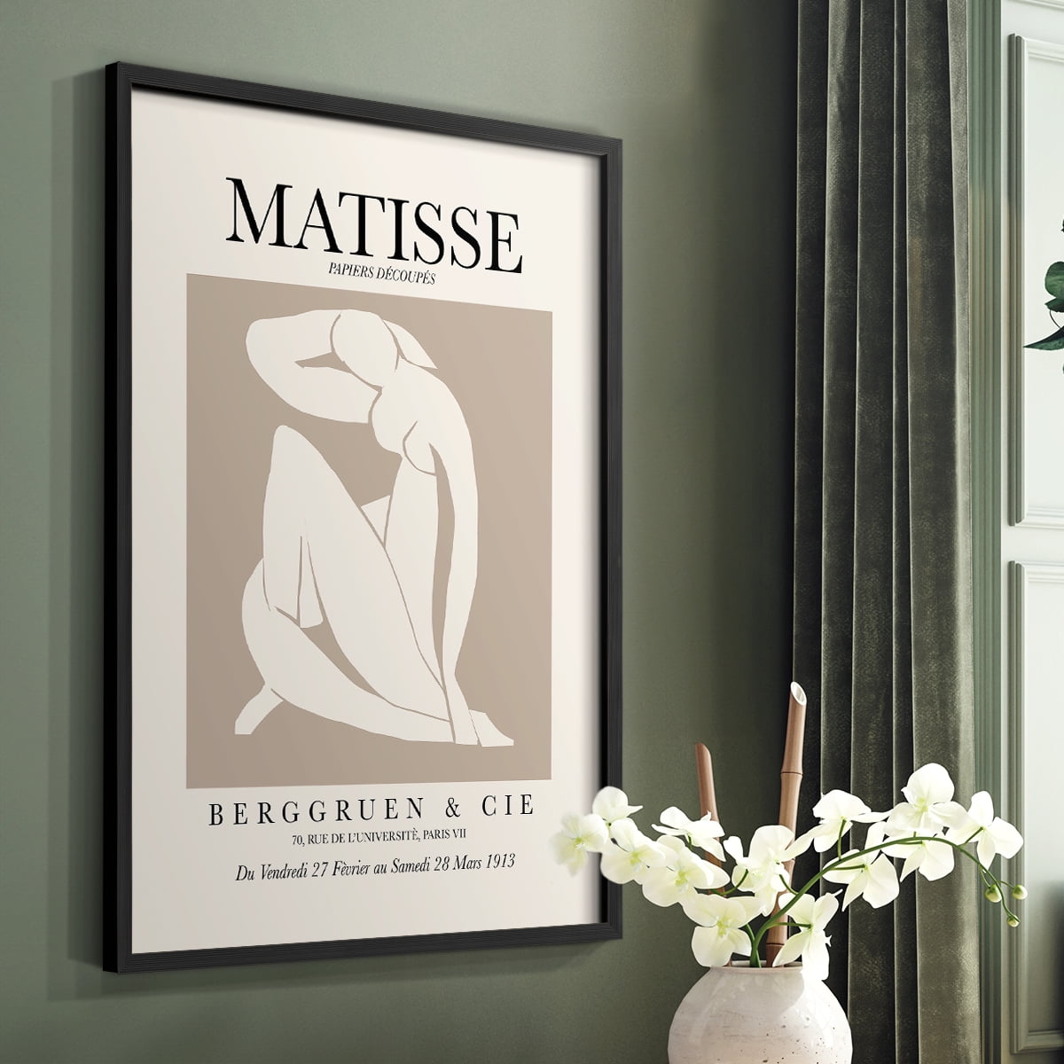 Matisse XCV Framed Print - Solid Wood