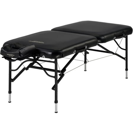 Master Massage 30" StratoMaster LX Ultra-Light Weight Aluminum Portable Massage Table Package- Tattoo Bed- Lash Tables- Black Massage Table Black