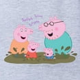 thumbnail image 2 of CafePress - Peppa Pig Family Splash - Cute Infant Baby Football Bodysuit, 2 of 3