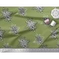 thumbnail image 3 of Soimoi Viscose Chiffon Fabric Floral Block Printed Fabric 1 Yard 42 Inch Wide, 3 of 3