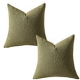 thumbnail image 1 of Fundas de almohada decorativas de bouclé Mixhug, 18 x 18 pulgadas, paquete de 2: fundas de almohada bohemias texturizadas para sofá y cama, 1 of 5