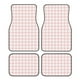 thumbnail image 1 of Fotbe Checkboard Juego de 4 Tapetes para Auto con Estampado – Alfombrillas de Goma Reforzada, Diseño Antideslizante, Protección para Todo el Año – Vehículos, Autos, Camionetas y SUVs, 1 of 7