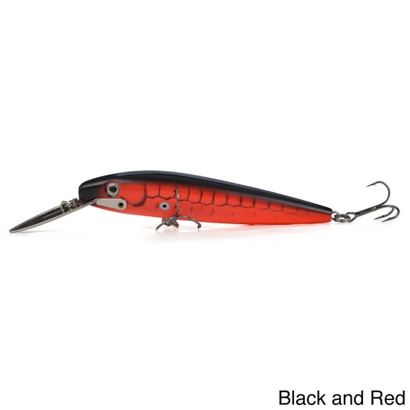Metal-lip Swimming Plug, fishing lure by Cabo 4.33-Inch (Red)