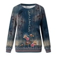 thumbnail image 4 of Edvintorg Womens Casual Crewneck Sweatshirt Long Sleeve Solid Color Shirt Soft Lightweight Loose Top Sweatshirt Women Trendy, 4 of 4