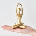 thumbnail image 5 of JUMRHFAN Set of 3 Gold Yoga Spiritual Decor, Yoga Statue for Living Room Shelf Decor Accents, Yoga Figurines Table Decorations for Zen Meditation Room, 5 of 18