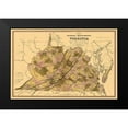 thumbnail image 2 of Crozet 18x13 Black Modern Framed Museum Art Print Titled - Internal Improvements Virginia - Crozet 1848, 2 of 5