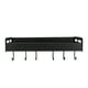 thumbnail image 2 of Estante de Aluminio Sincero negro con 6 ganchos para utensilios de cocina y condimentos, 2 of 10