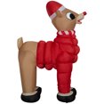 thumbnail image 6 of Christmas Airblown Inflatables Yard Decoration Standing Rudolph in Santa Hat and Scarf, 4.5 ft, 6 of 6
