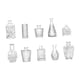 thumbnail image 3 of 10 jarrones de vidrio con forma de capullo para arreglos florales, decoración del hogar, ligeros y bonitos. Transparente, 3 of 9