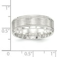 thumbnail image 3 of SS 8mm Brushed Fancy Band Size 9, 3 of 3
