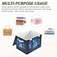 thumbnail image 6 of Yayeee Collapsible Cube Storage Bin with Lid Fabric Closet Decorative Basket with Handles, Window Space, 6 of 7
