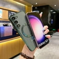 thumbnail image 2 of for Samsung Galaxy S23 Plus Case Magnetic Clear with Camera Lens Protector Full Protection MagSafe Electroplated Silicone Slim Fit Shockproof Protective Case Cover 6.6 Inch - Green, 2 of 12