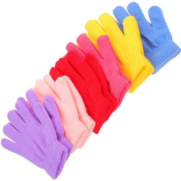 Homoyoyo Lavender Kids Gloves 6 Pairs Unisex Warm Soft Cute Winter Gloves for Children