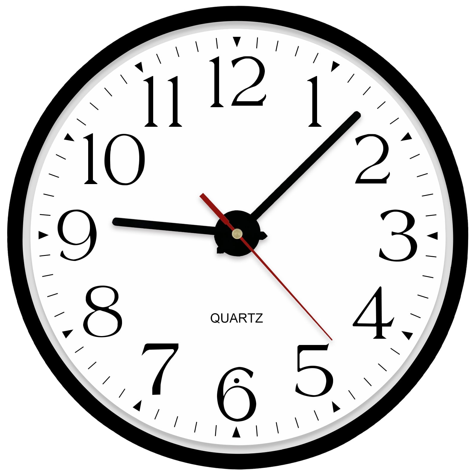 JoFomp Night Light Wall Clocks Battery Operated, 12 Inch Silent LED Light Up Wall Clocks for Living Room Decor, Modern Wall Clock for Bedroom Night Glow, Illuminated Clock with Auto-Dimming/USB Cable