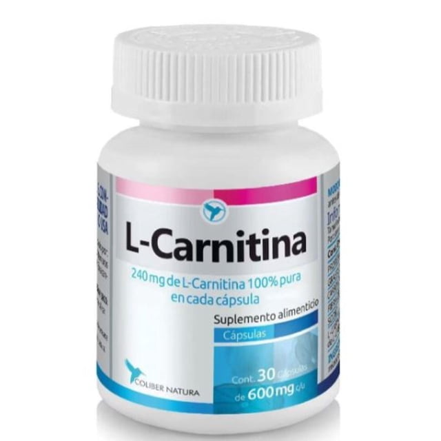 Suplemento L-Carnitina 30 Cápsulas De 600 Mg Coliber Natura Coliber Natura L-Carnitina 30 Cápsulas De 600 Mg