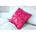 thumbnail image 3 of Roch Linen Set of 2 Pintuck Design Throw Pillow Cover ( 16x16 inch) Silky Soft Shiny Decorative Satin Cushion Cover for Bed Sofa Couch !!(Hot Pink), 3 of 5