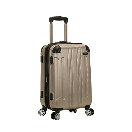 Rockland Sonic 20" Expandable Hardside Carry On Spinner Suitcase - Champagne, Beige
