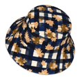 thumbnail image 5 of Fisherman Hat 22.8×5.9in Skin-Friendly Lightweight Breathable Folding Reflective Double Face For Daily Travel Business Camping Plaid Fall Camo Royalblue_1, 5 of 8