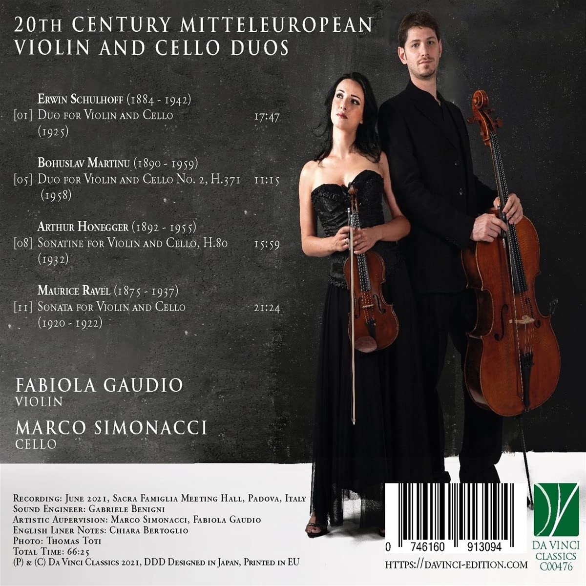 19th Century Mitteleuropean Violin & Cello Duos (Audiobook)