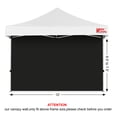 thumbnail image 4 of Lona lateral para toldo SunWall MASTERCANOPY 12x12 pies Protección UV Negra, 4 of 7