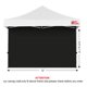 thumbnail image 4 of Lona lateral para toldo SunWall MASTERCANOPY 12x12 pies Protección UV Negra, 4 of 7