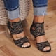 thumbnail image 1 of Zapatillas de punta abierta con diamantes de imitación para mujer, zapatos de tacón alto, sandalias cómodas, sandalias informales cómodas para la playa Wmkox8yii nm727, 1 of 4