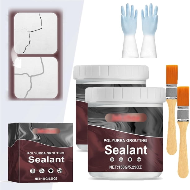 Sellador de lechada de poliurea potente Jakehoe, sellador de calafateo para ventanas en interiores, sellador impermeable de caucho líquido, sellador de techo de metal, sellador de espuma para