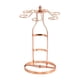 thumbnail image 1 of Estante para vinos 2 en 1, estante para copas, almacenamiento y exhibición, 6 copas y 1 botella, único rosa áurea, 1 of 9
