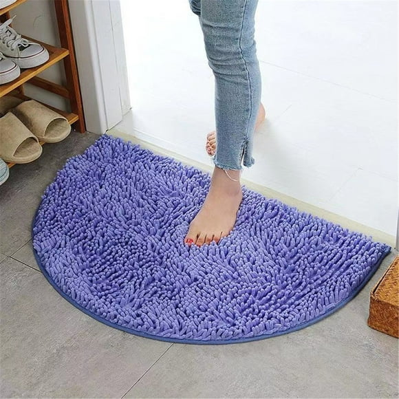 Semicircular Carpet Absorbent Floor Mat Toilet Door Mat Bedroom Toilet Bathroom Non- Mat Household Fuzzy Rug for Bedroom Loving Room Rugs Small Area Rug for Bedroom A Big Blanket Knit Throw Sweater