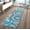 Turquoise, variant on Glory Rugs Area Rug 2x3 Light Red Door Mat Modern Circles Soft Contemporary Floor Carpet Fluffy Texture for Indoor Living Dining Room and Bedroom Area