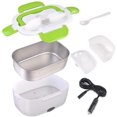 thumbnail image 3 of Portable Electric Lunch Box Food Heater 12V Caruse Charging Adapter Lunch Heater with Removable 304 Stainless Steel Container Food Grade Material(Green), 3 of 8