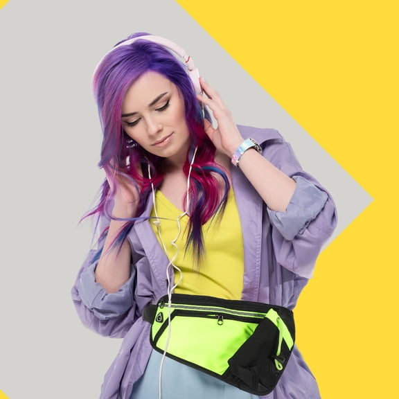 UPOUART Unisex Waist Bag Multi Nylon Adjustable Strap for Travel and Fitness